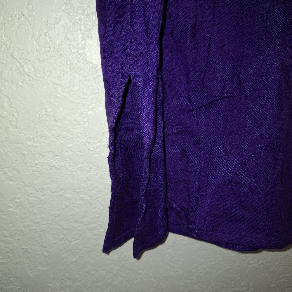 Chico's Design Purple Suttle Pattern Button Down … - image 6